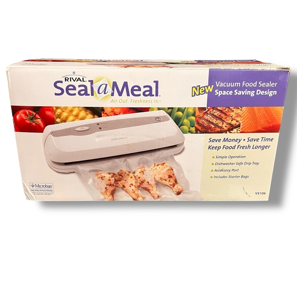 Rival Seal A Meal Food Saver VS106 TESTED & WORKS  + Xtra Hose